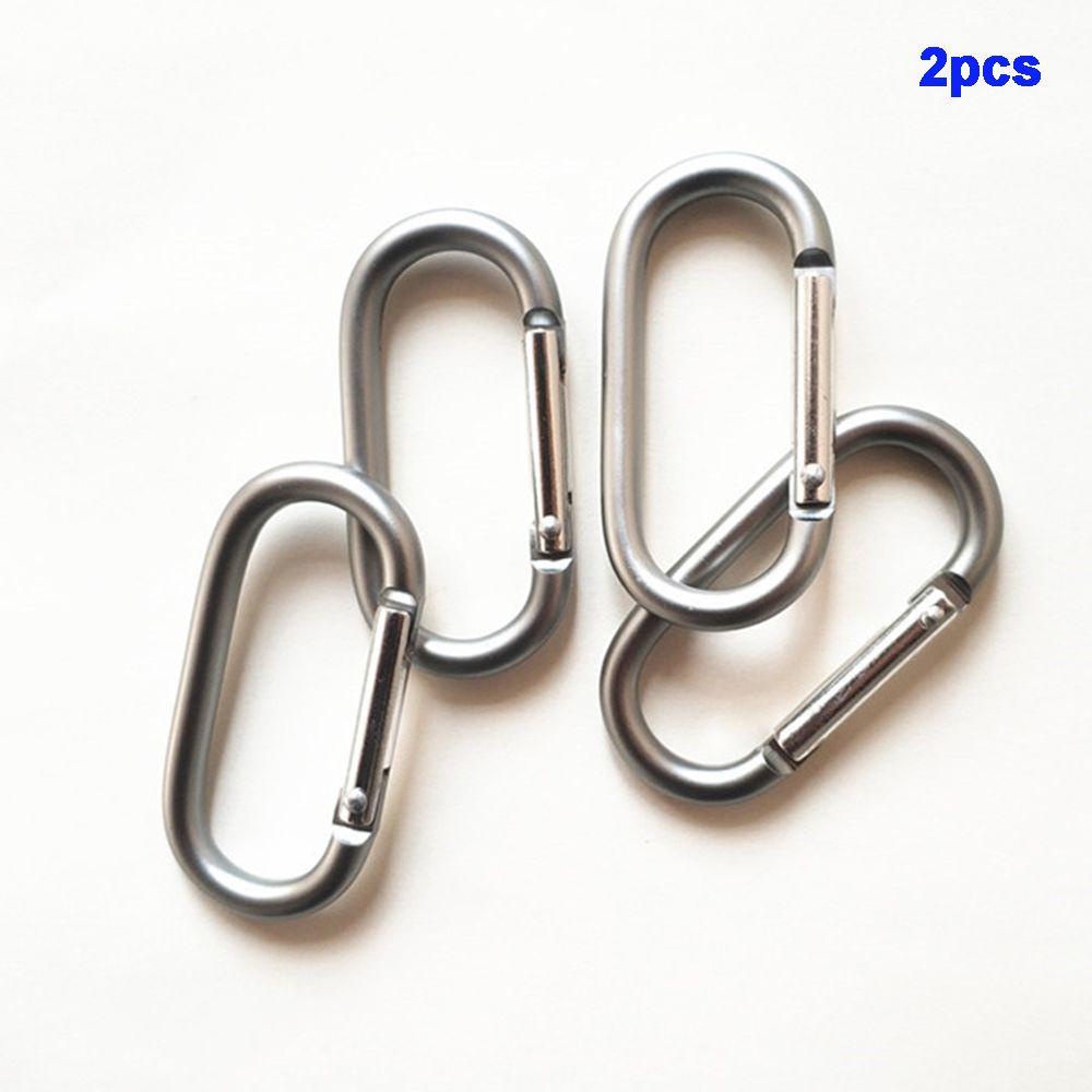 Móc Khóa Carabiner Bằng Kim Loại Dùng Đi Cắm Trại Leo Núi Tiện Dụng