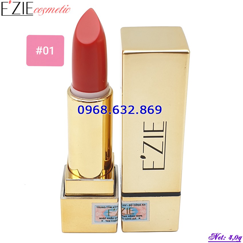 Son lì dưỡng môi cao cấp E'ZIE mã 01 Fantasy Red - Màu đỏ tươi