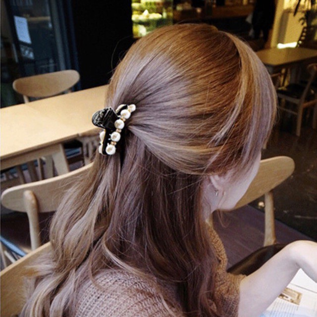 [Mã FAGOGO giảm 12% đơn 99K] KẸP TÓC đính hạt sang chảnh nữ tính Hàn Quốc