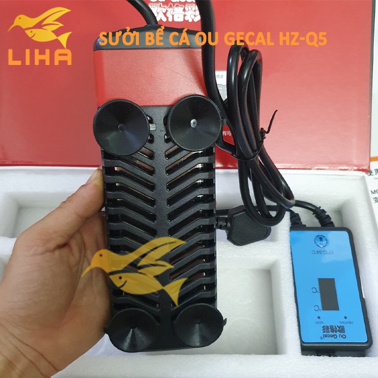 Sưởi Bể Cá Ou Gecai Hz - Q5 300W 500W 800W 1000W Cho Bể Cá