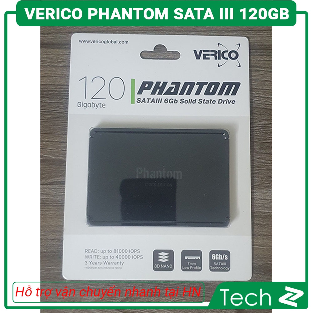Ổ cứng SSD Verico Phantom Sata III 120GB Black