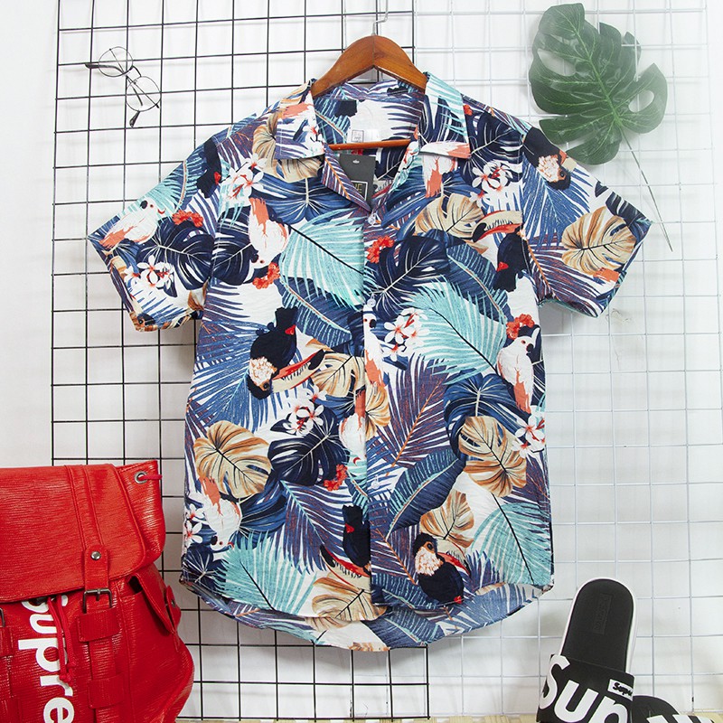 Áo Đũi Nam Nữ cổ bẻ sơ mi vải đũi thái đẹp FAVITI AD50 | BigBuy360 - bigbuy360.vn