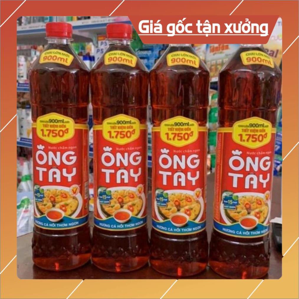 [ICLN9 giảm 5K cho đơn hàng 50k]  Nước Mắm Ông Tây chai 900ml thùng 24 chai