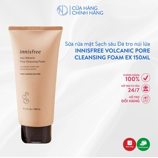 Sữa Rửa Mặt Tro Núi Lửa Innisfree Jeju Volcanic Pore Cleansing Foam 150ml