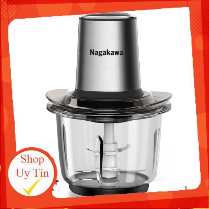 Máy xay thịt 400W, cối thủy tinh 1.5L Nagakawa NAG0812 Tốt Nhất