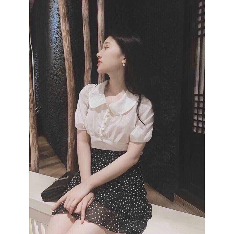 (Có video + Ảnh thật sản phẩm) Chân váy chấm bi voan - Mẫu mới hè 2021 | BigBuy360 - bigbuy360.vn