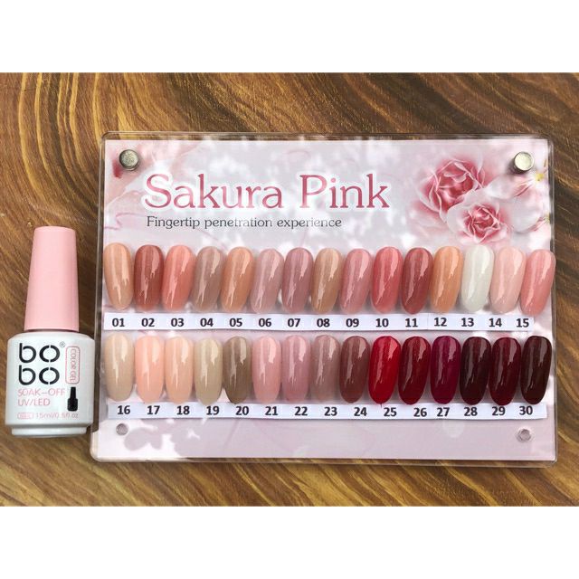 Sơn gel thạch hiệu bo bo chính hãng sakura pink(có bán lẻ)