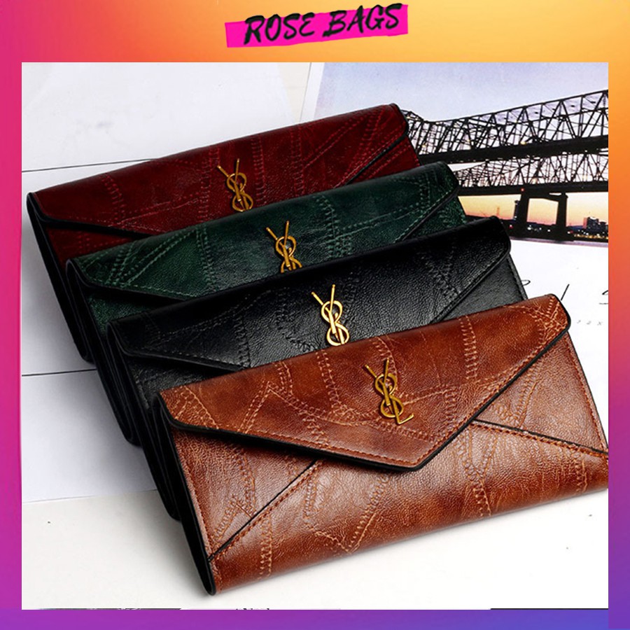 Ví Tiền Nữ Ví Nữ Dài Nhiều Ngăn HJYSL Rose Bags
