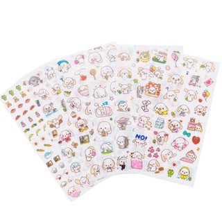 Sticker , Bộ Sticker , Bộ Sticker Cute Chó Doggy Tai To