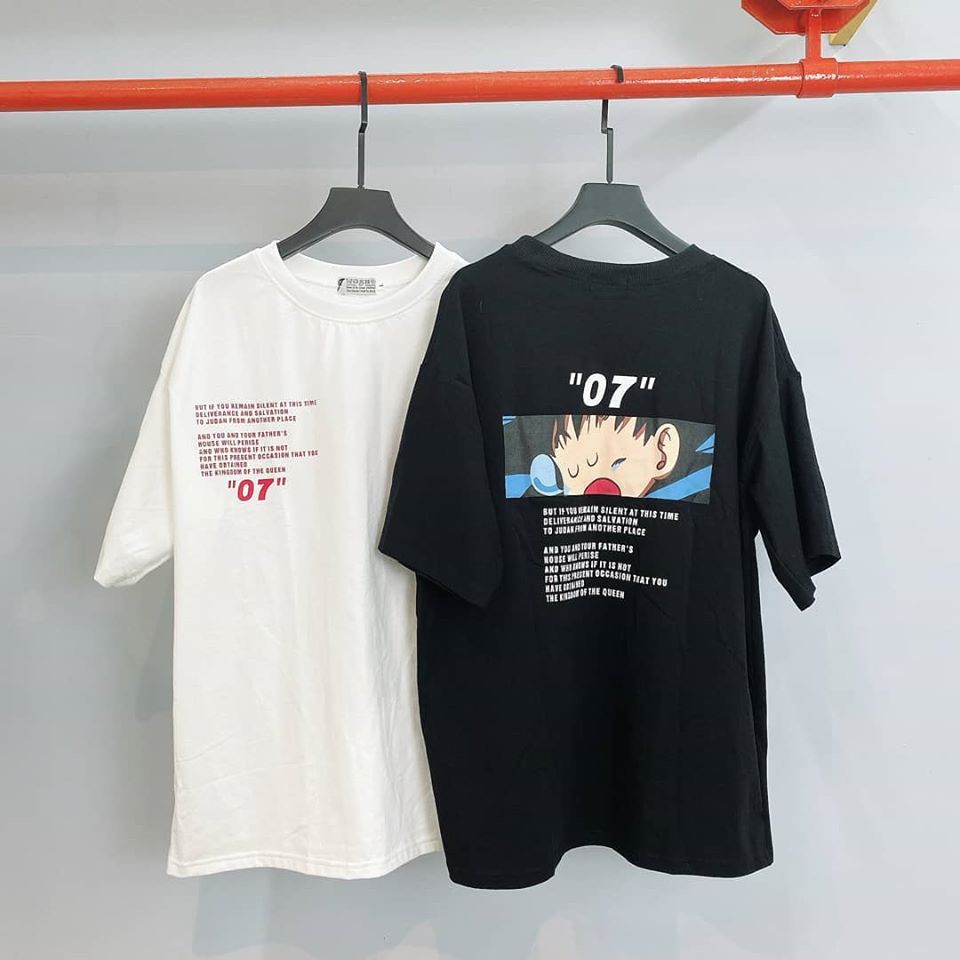 Áo thun tay lỡ YAYSHOP phông unisex nam nữ form rộng vải cotton mềm mịn in 07