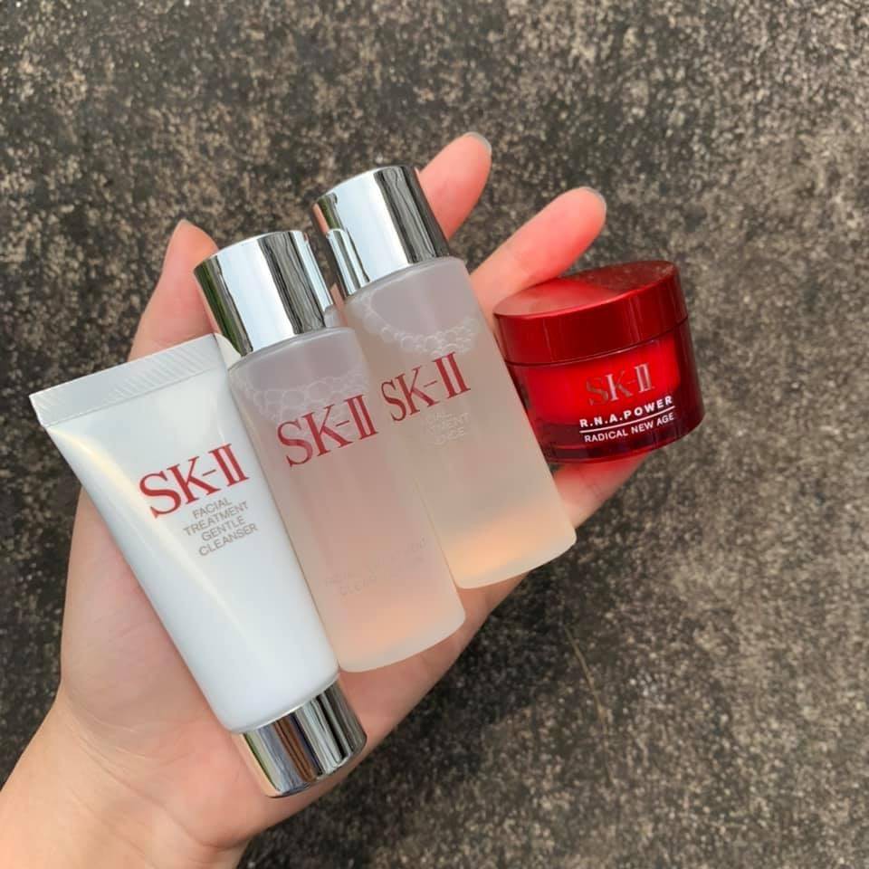 SET SKII 4 MÓN - Set Dưỡng Da SK-II ESSENTIAL TRAVEL KIT MINI Nhật Bản