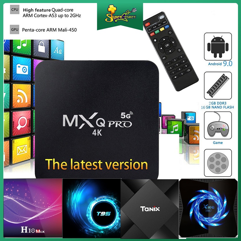 ☢❈Thiết bị chuyển đổi TV thường thành SMART TIVI BOX MXQ PRO 5G ANDROID 4K 1G + 8G/2G+16G RAM 1GB