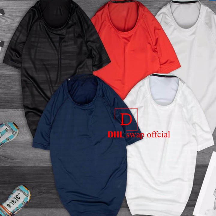 áo thun nam trơn thể thao thun lạnh DHL swap nhìu màu thoáng mát tập gym đi dạo in hình logo | BigBuy360 - bigbuy360.vn