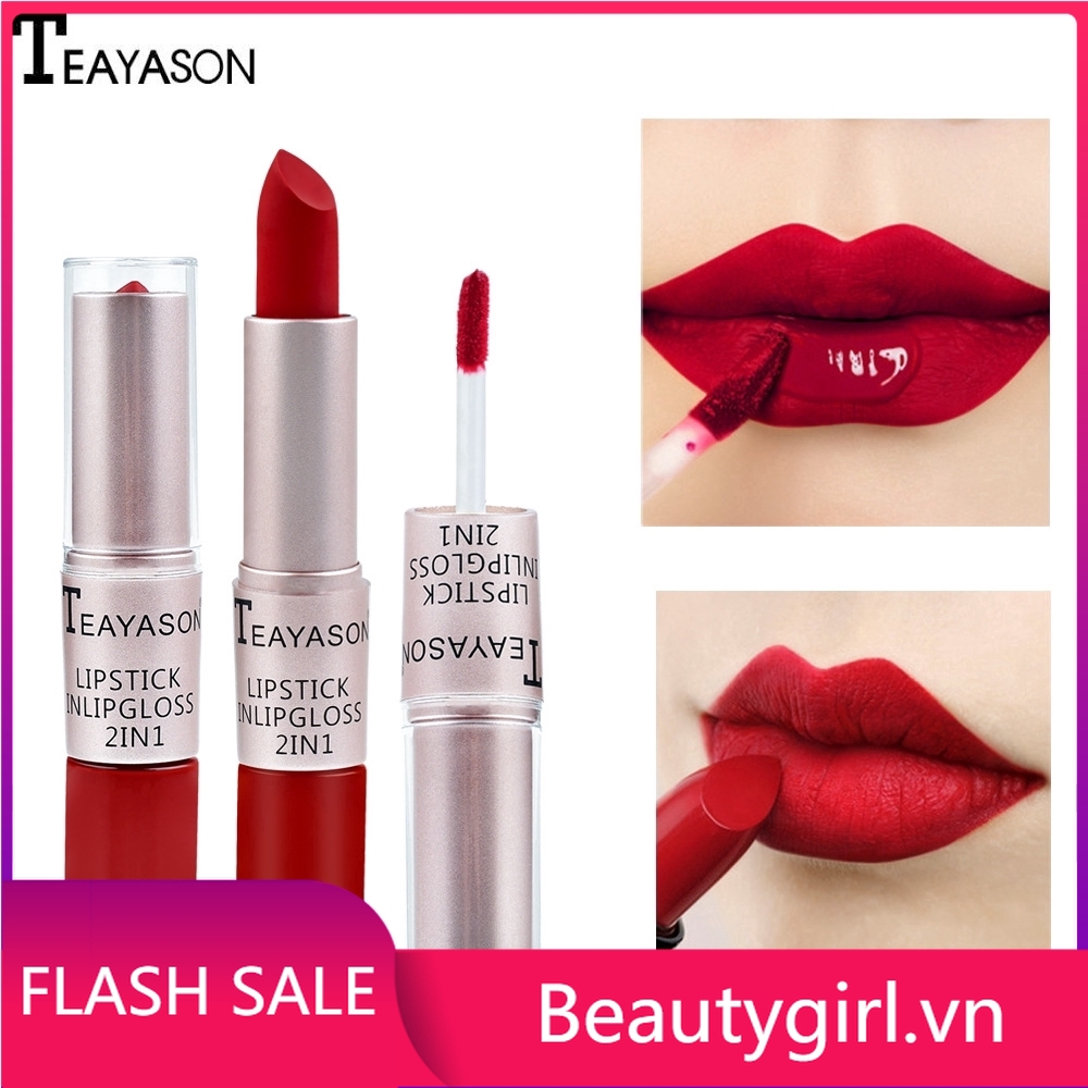 Son môi không thấm nước Matte 12 Warna (2 trong 1)