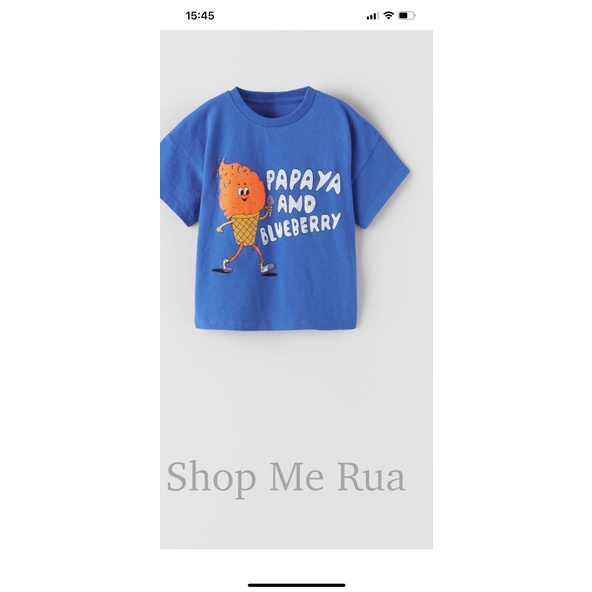 Áo thun bé trai ZARA xuất dư cộc tay, size đại  . BT05