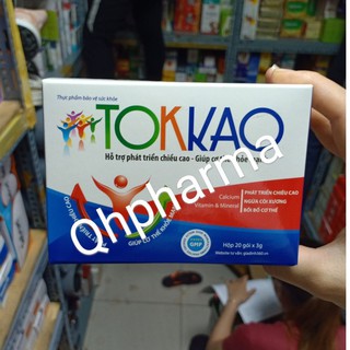 Cốm bổ dưỡng TOKKAO 20 gói hỗ trợ phát triển chiều cao và cơ thể khỏe mạnh.