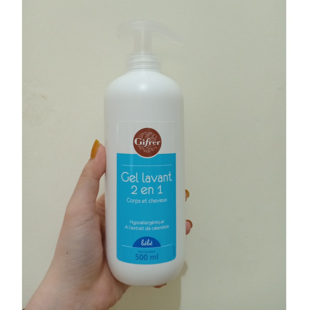 Sữa Tắm Gội Cho Bé Gifrer Gel Lavant 2 en 1 500ml