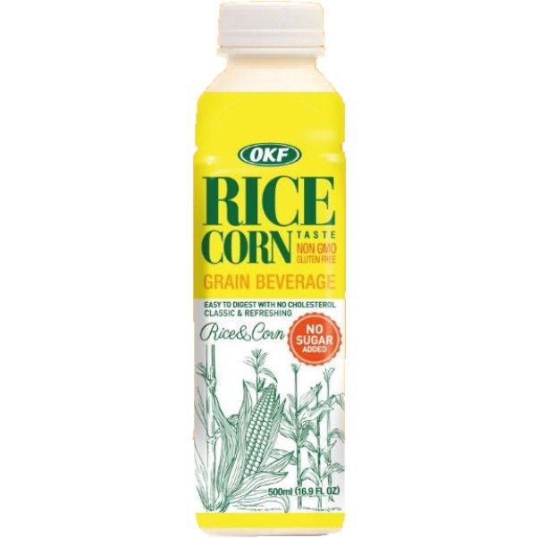 [GIÁ SỈ] Thùng Sữa Gạo Bắp OKF Rice Corn 20 Chai (500ML / Chai) - Hàng Nhập Khẩu Hàn Quốc
