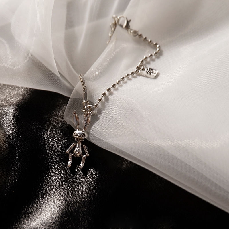 Vòng Tay Mặt Hình Thỏ Bằng Bạc Thời Trang Cho Cặp Đôi 22210