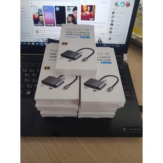 Cáp chuyển type c sang hdmi vga usb 4 in 1