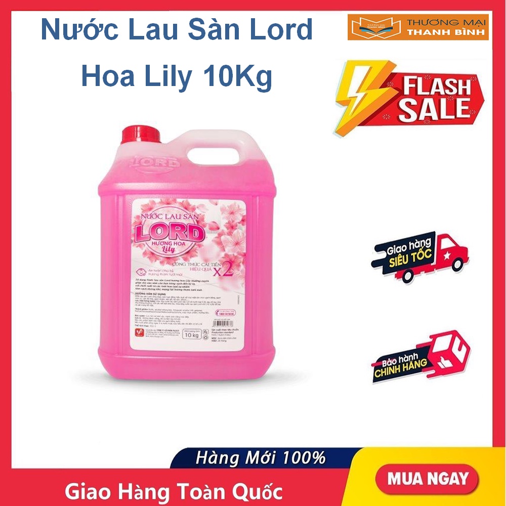 Nước lau sàn Lord 10kg - Hoa Lily