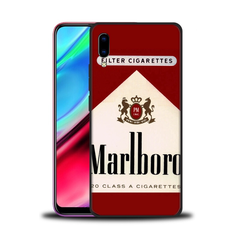 Ốp điện thoại họa tiết bao thuốc Marlboro cho VIVO Y17 Y53 Y55 Y69 Y71 Y81 Y91C Y93 Y95 V5 LITE