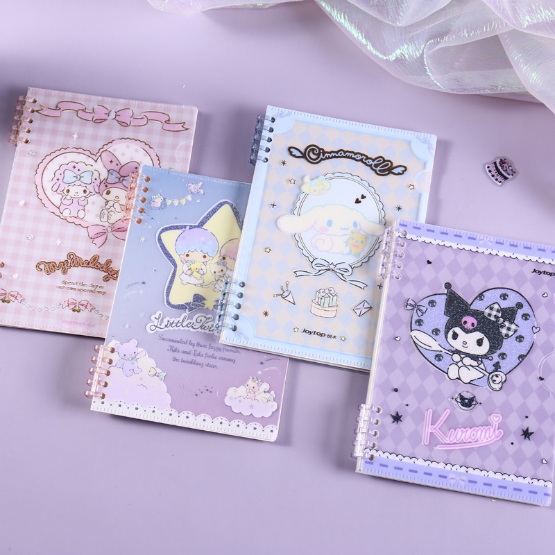 Sổ Tay Joytop x Sanrio A5 Bằng PP Mềm Chống Thấm Nước Có Thể Tháo Rời