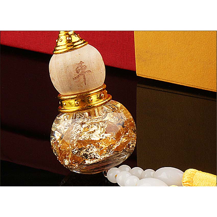 Combo 2 Nước hoa treo ô tô hồ lô bầu vàng pha lê cao cấp, khử mùi hôi chống say xe,tinh dầu lavender cao cấp