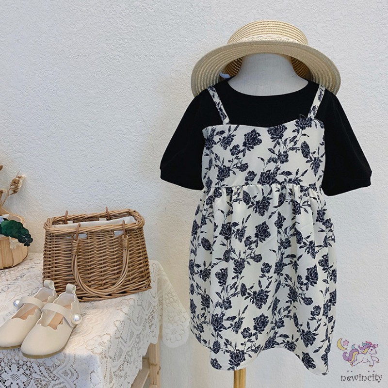 Đầm Voan Hoa Thời Trang Hàn Quốc Dành Cho Bé Gái
