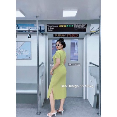 Đầm thun dây rút BÉO DESIGN Bigsize 55kg đến 95kg