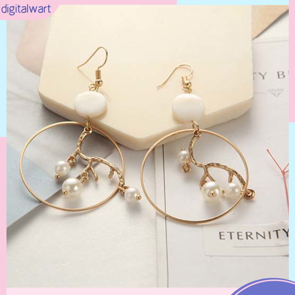 Khuyên Tai Nữ Trang Đính Ngọc Trai Thiết Kế Độc Đáo