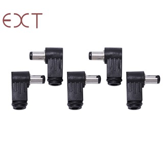 DC Socket Jack Connector Male Right Angle Plug 2.1mm 5pcs