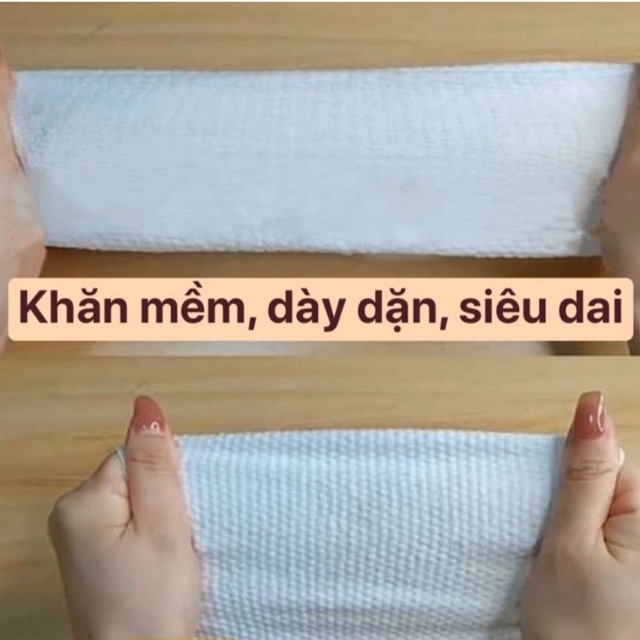 Bịch 110 khăn lau mặt khô dùng 1 lần