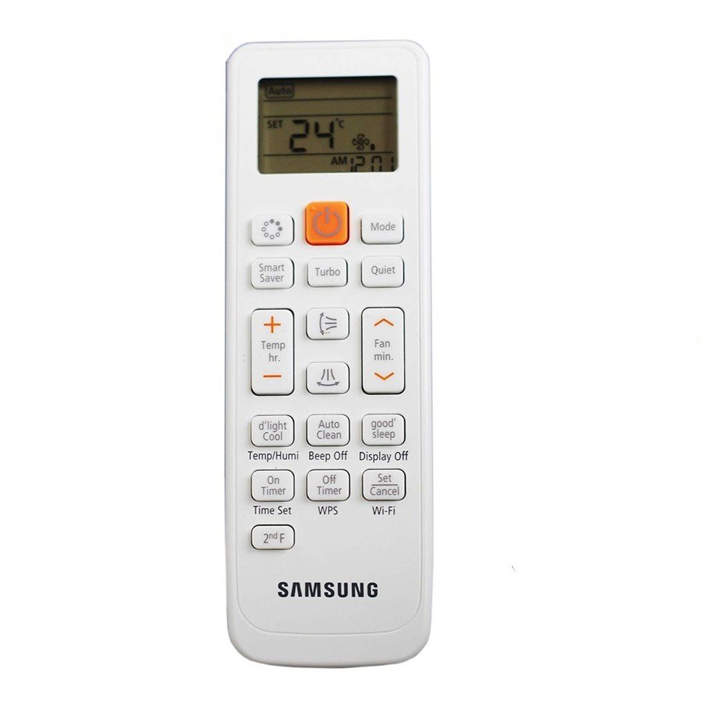 Remote điều khiển điều hòa máy lạnh samsung mẫu mới nút nguồn màu cam