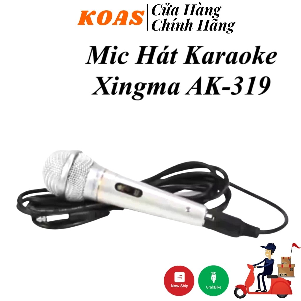 Micro Karaoke XINGMA AK-319 Chống Hú, Âm Thanh Trong Trẻo Bảo Hành 1 Đổi 1