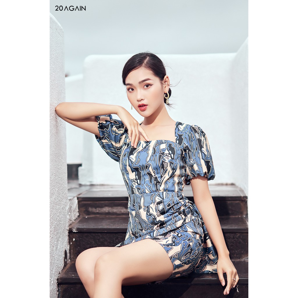 [Mã WABR0101 giảm 10% đơn 99K] Đầm ôm vạt chồng 20AGAIN thiết kế tôn dáng, vải lụa hàn cao cấp DOA1308 | BigBuy360 - bigbuy360.vn