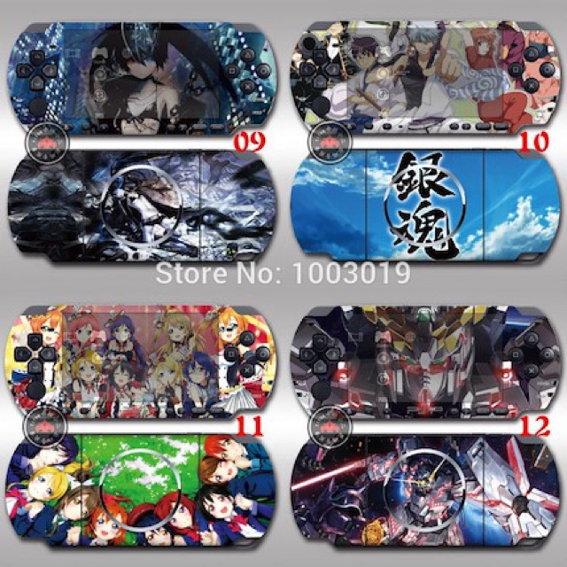 Dán skin trang trí cho máy psp2000 giao ngẫu nhiên Dán PSP 2000