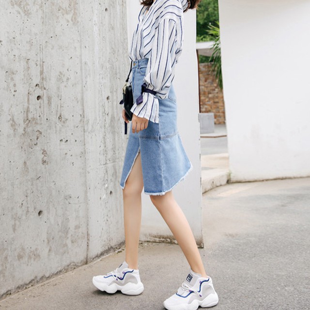 [Hàng có sẵn-Video thật]Chân váy jeans, váy bò Ulzzang Quảng châu VJD15 | BigBuy360 - bigbuy360.vn