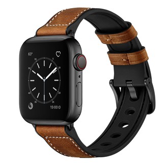Dây silicon bọc da bò cho Apple Watch