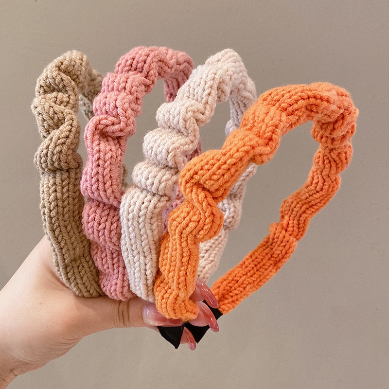 Băng Đô Vải Lông Xoắn Thời Trang Hàn Quốc Cho Nữ