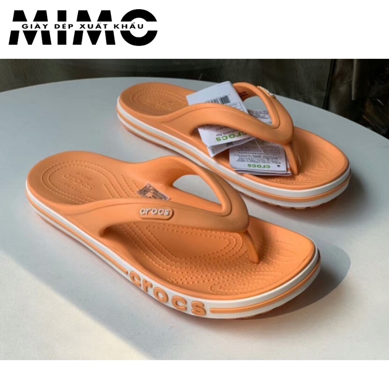 Dép tông xỏ ngón, tông Baya màu cam êm mềm nhẹ, bền đẹp, chống trơn trượt cho nam nữ