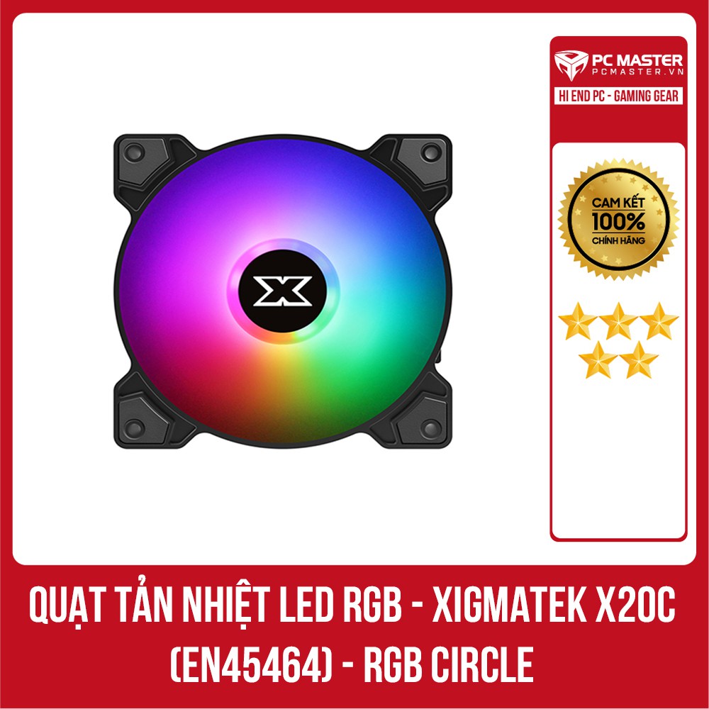 Fan case XIGMATEK X20 (EN45464) - RGB CIRCLE