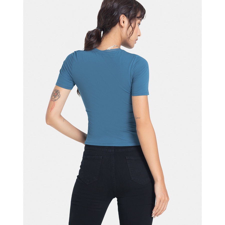 Áo Thun Nữ Thời Trang JUNO Form Ôm Ngắn Tay JNATH016