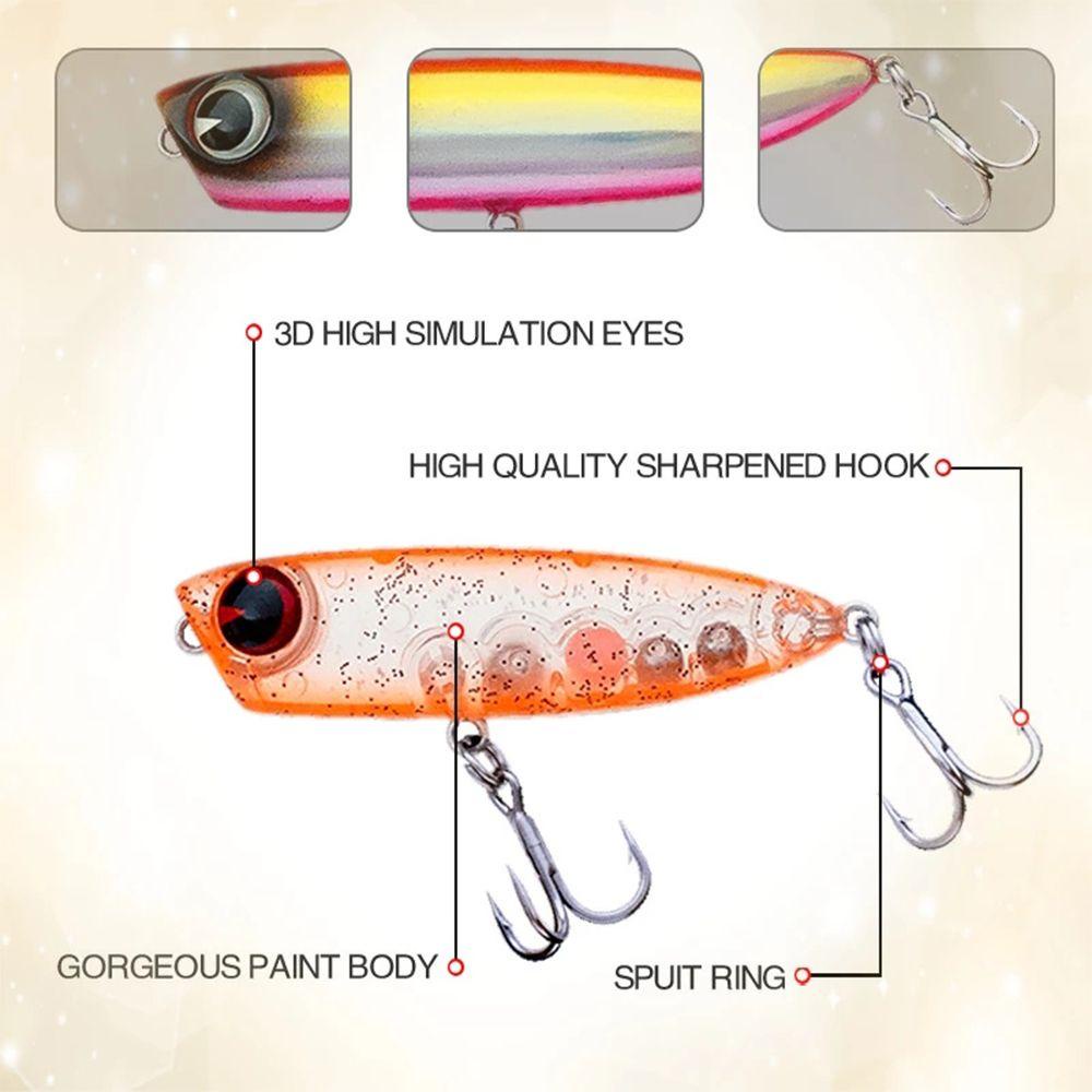 MUVAKO Mồi Câu Cá Giả Bằng Thép 3g 45mm