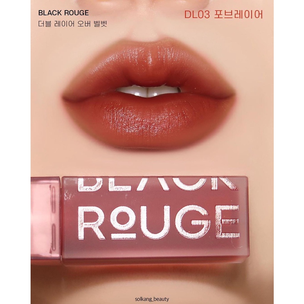 Son Kem Lì Có Dưỡng Black Rouge Double Layer Over Velvet 4.1gr - Hàn Quốc