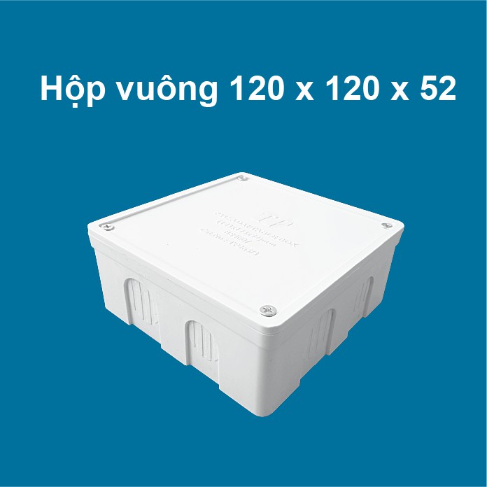 Hộp nối dây điện box vuông đủ kích thước 80x80mm, 100x100mm, 120x120mm, 150x150mm, 180x180mm