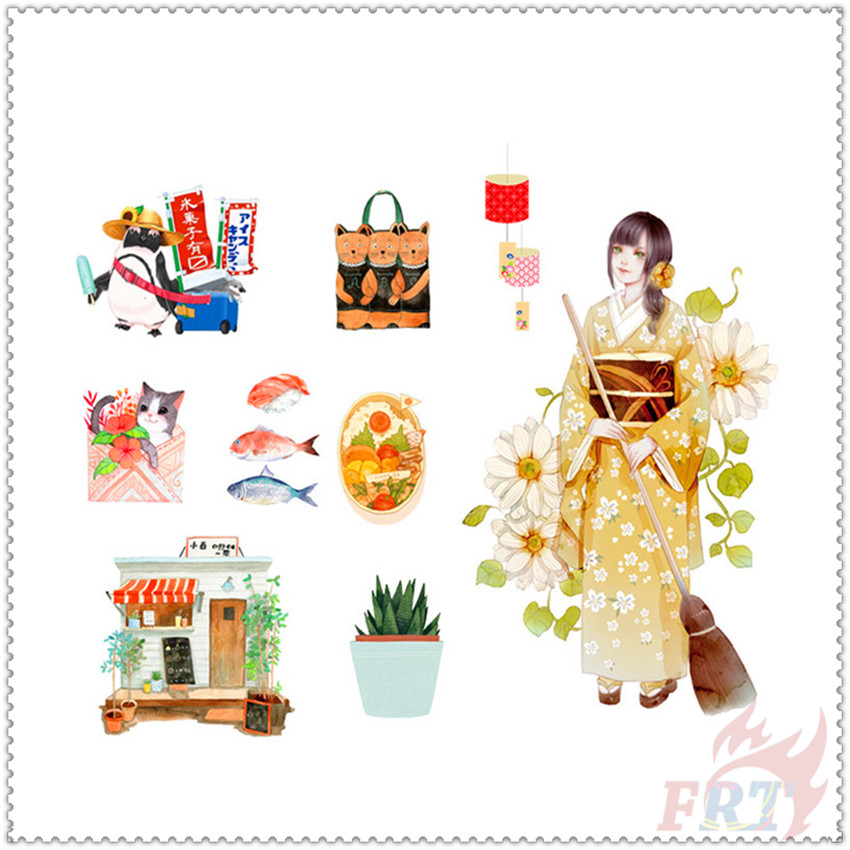 ❉ Sticker Dán Trang Trí Hình Hoa Anh Đào Xinh Xắn ❉ Set 6 Tấm Sticker Dán Trang Trí Thời Trang