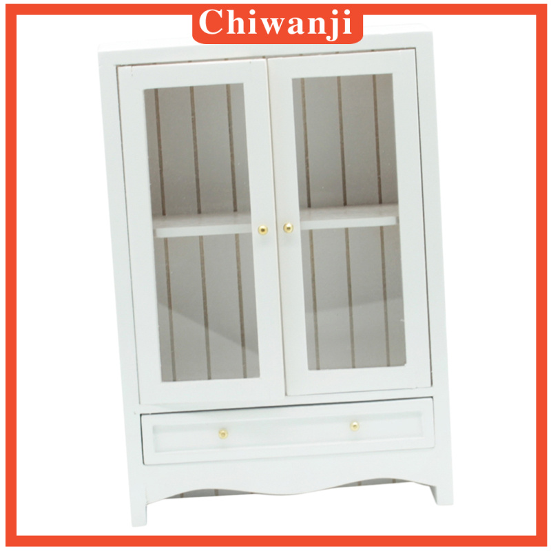 Tủ Quần Áo Mini Phong Cách Châu Âu Tỉ Lệ 1 / 12 Cho Nhà Búp Bê