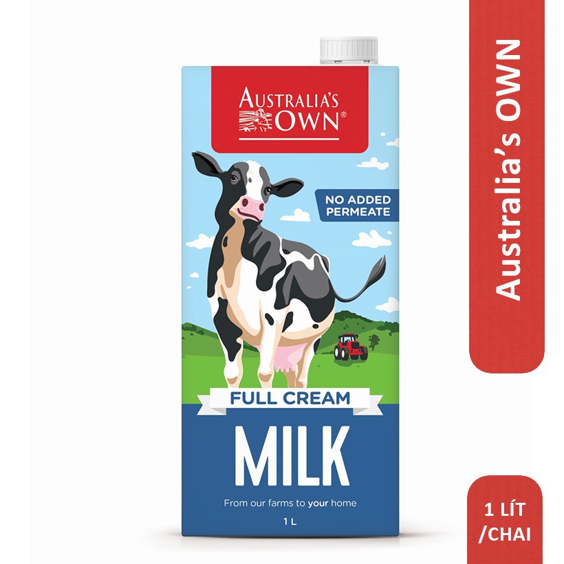 (Date: T4.2022) Sữa tươi Úc | Sữa Tươi Nguyên Kem ÚC 1L | BigBuy360 - bigbuy360.vn
