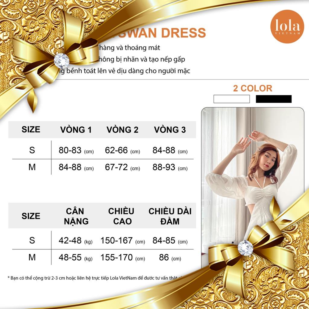 Dịu dàng,gợi cảm thu hút tựa nàng thơ khi xuống phố,du lich hay đi tiệc với đầm thiên nga hoa-Rosalie Dress -Lola Vietna | BigBuy360 - bigbuy360.vn